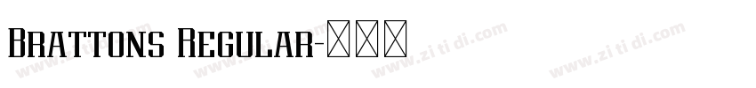 Brattons Regular字体转换 Brattons Regular字体转换